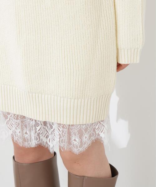 PROPORTION BODY DRESSING（プロポーションボディドレッシング）の「＜Ｅ＞スプリングレースレイヤード風ニットワンピース / 1216147201（ワンピース・レディース・ホワイト系その他/イエロー/ネイビー・P/S/MEDIUM）」の22枚目の写真