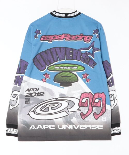 AAPE BY A BATHING APE(エーエイプバイアベイシングエイプ)の「AAPE MAIN LONG SLEEVE TEE(Tシャツ/カットソー・メンズ・ブラウン系その他/ブルー系その他・MEDIUM/X-LARGE/LARGE/SMALL)」の11枚目の写真
