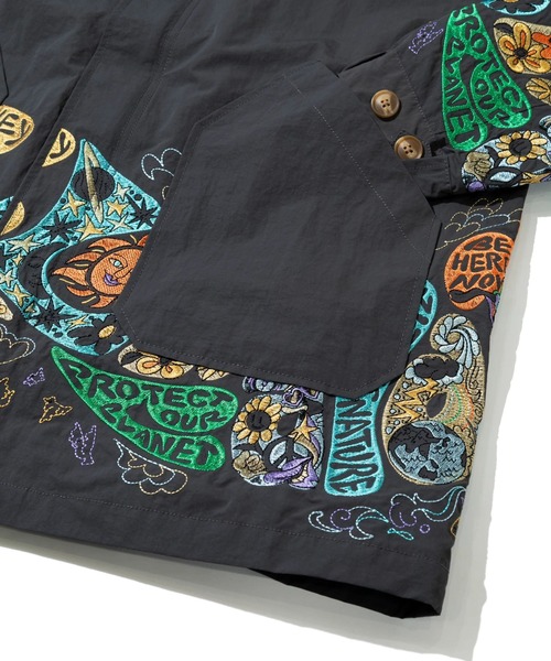 go slow caravan（ゴースローキャラバン）の「ウェザークロスパネル 刺繍フィールドコート（その他アウター・メンズ・ライトイエロー/ブラック/カーキ・SMALL/MEDIUM/LARGE/X-LARGE）」の9枚目の写真