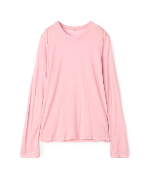 BASERANGE(ベースレンジ)の「BASERANGE L/SLEEVE TEE(Tシャツ/カットソー・レディース・ライトピンク・S)」の1枚目の写真