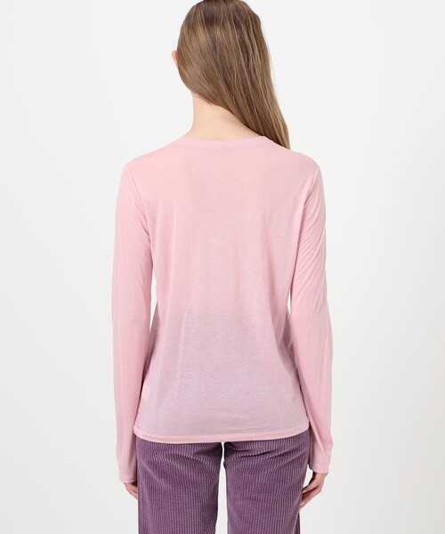 BASERANGE(ベースレンジ)の「BASERANGE L/SLEEVE TEE(Tシャツ/カットソー・レディース・ライトピンク・S)」の5枚目の写真