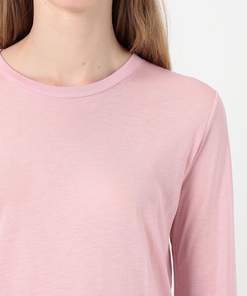 BASERANGE(ベースレンジ)の「BASERANGE L/SLEEVE TEE(Tシャツ/カットソー・レディース・ライトピンク・S)」の6枚目の写真