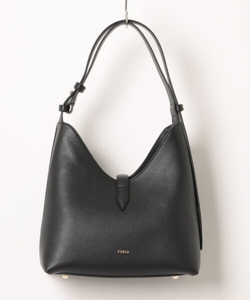 FURLA(フルラ)の「フルラ ゴッチャ (Furla Goccia) ショルダーバッグ S(ショルダーバッグ・レディース・グレイッシュベージュ/ブラック・ONE SIZE)」の12枚目の写真