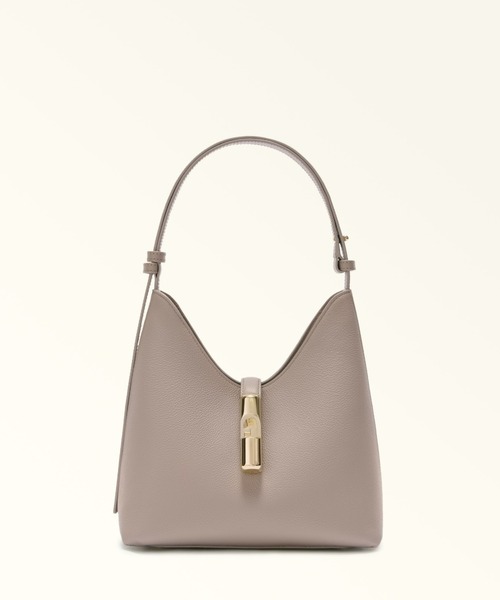 FURLA(フルラ)の「フルラ ゴッチャ (Furla Goccia) ショルダーバッグ S(ショルダーバッグ・レディース・グレイッシュベージュ/ブラック・ONE SIZE)」の2枚目の写真