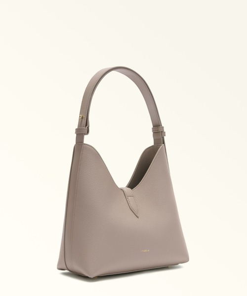 FURLA(フルラ)の「フルラ ゴッチャ (Furla Goccia) ショルダーバッグ S(ショルダーバッグ・レディース・グレイッシュベージュ/ブラック・ONE SIZE)」の3枚目の写真