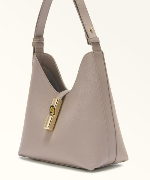 FURLA(フルラ)の「フルラ ゴッチャ (Furla Goccia) ショルダーバッグ S(ショルダーバッグ・レディース・グレイッシュベージュ/ブラック・ONE SIZE)」の5枚目の写真