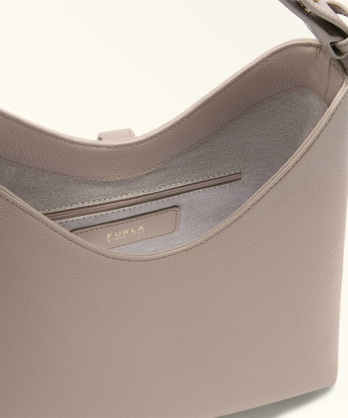 FURLA(フルラ)の「フルラ ゴッチャ (Furla Goccia) ショルダーバッグ S(ショルダーバッグ・レディース・グレイッシュベージュ/ブラック・ONE SIZE)」の6枚目の写真