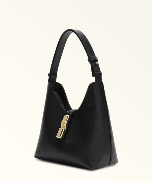 FURLA(フルラ)の「フルラ ゴッチャ (Furla Goccia) ショルダーバッグ S(ショルダーバッグ・レディース・グレイッシュベージュ/ブラック・ONE SIZE)」の9枚目の写真