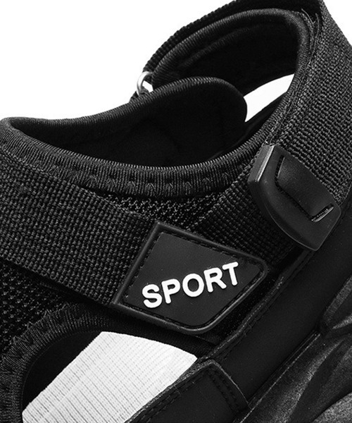 WESTBOY（ウエストボーイ）の「厚底 ベルクロ ユニセックス ボリュームソール スポーツサンダル WO26S4SD11（サンダル・メンズ・ブラック/グレー・44/43/42/41）」の11枚目の写真