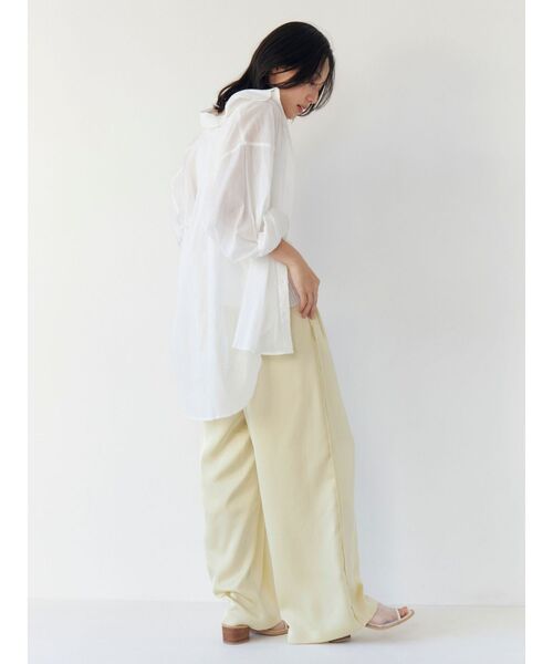 Ungrid（アングリッド）の「シアールーズシャツ（シャツ/ブラウス・レディース・イエロー/ブルー/オフホワイト/パープル・FREE）」の12枚目の写真