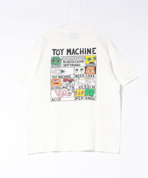 TOY MACHINE(トイ マシーン)の「TOY MACHINE/トイマシーン 半袖 Tシャツ DRUGGED EYES SLUB SST MTMSGST6(Tシャツ/カットソー・メンズ・ホワイト/サンドベージュ/ブラック・L/M/XL)」の4枚目の写真