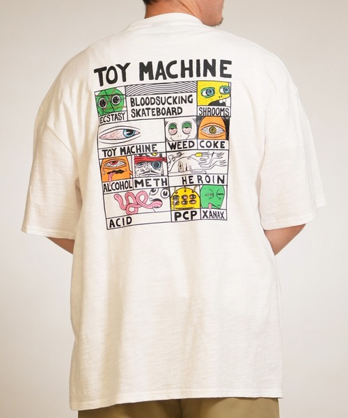 セール】TOY MACHINE/トイマシーン 半袖 Tシャツ DRUGGED EYES SLUB