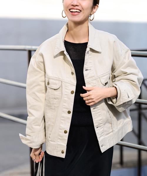 FRAMeWORK(フレームワーク)の「Lee/リー 別注WESTTERNER LOOSE ジャケット(その他アウター・レディース・ウッド/ホワイト・FREE)」の2枚目の写真