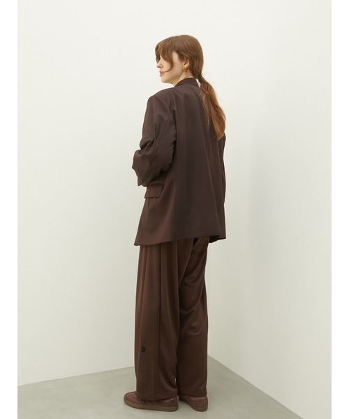 LA PEAU DE GEM（ラポドゥジェム）の「【LA PEAU DE GEM】T jacket/”T”ジャケット（テーラードジャケット・レディース・バーガンディー/グレー・FREE）」の11枚目の写真