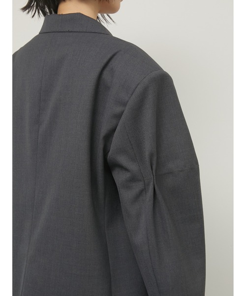 LA PEAU DE GEM(ラポドゥジェム)の「【LA PEAU DE GEM】T jacket/”T”ジャケット(テーラードジャケット・レディース・バーガンディー/グレー・FREE)」の22枚目の写真