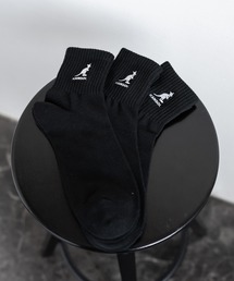 KANGOL（カンゴール）の「KANGOL カンゴール 3Pワンポイント刺繍クォーターソックス/靴下（ソックス/靴下）」