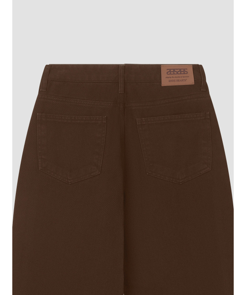ANNEHEARTS（アンハーツ）の「Color Wide Denim Pants Dark Brown（デニムパンツ・レディース・その他・SMALL/LARGE/MEDIUM）」の6枚目の写真