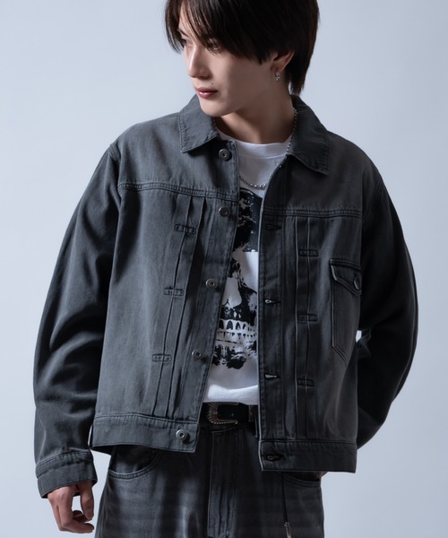 improves(インプローブス)の「デニム ジージャン(デニムジャケット・メンズ・ブラック/ブルー/サックスブルー/ブラック系・X-LARGE/LARGE/MEDIUM/SMALL)」の3枚目の写真