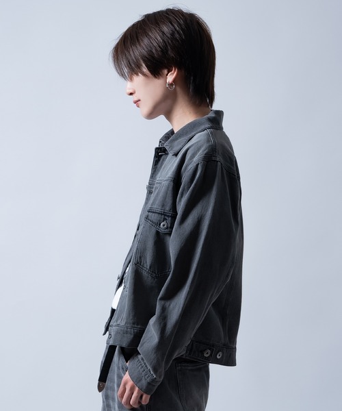 improves(インプローブス)の「デニム ジージャン(デニムジャケット・メンズ・ブラック/ブルー/サックスブルー/ブラック系・X-LARGE/LARGE/MEDIUM/SMALL)」の16枚目の写真