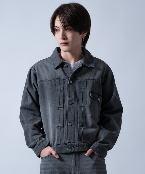 improves(インプローブス)の「デニム ジージャン(デニムジャケット・メンズ・ブラック/ブルー/サックスブルー/ブラック系・X-LARGE/LARGE/MEDIUM/SMALL)」の18枚目の写真