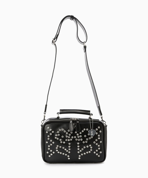 HEY!MrsROSE（ヘイミセスローズ）の「HEY! Mrs ROSE(ヘイ！ミセスローズ)Rhinestone Mini Boston（ショルダーバッグ・レディース・ブラウン/ブラック/チェック/イエロー・FREE）」の12枚目の写真