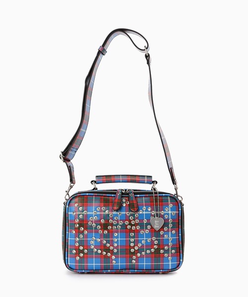 HEY!MrsROSE（ヘイミセスローズ）の「HEY! Mrs ROSE(ヘイ！ミセスローズ)Rhinestone Mini Boston（ショルダーバッグ・レディース・ブラウン/ブラック/チェック/イエロー・FREE）」の10枚目の写真