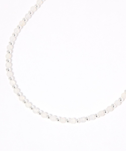 GLOBAL WORK（グローバルワーク）の「天然石シンプルネックレス/646373（ネックレス・レディース・ブラック/レッド/ホワイト・FREE）」の2枚目の写真