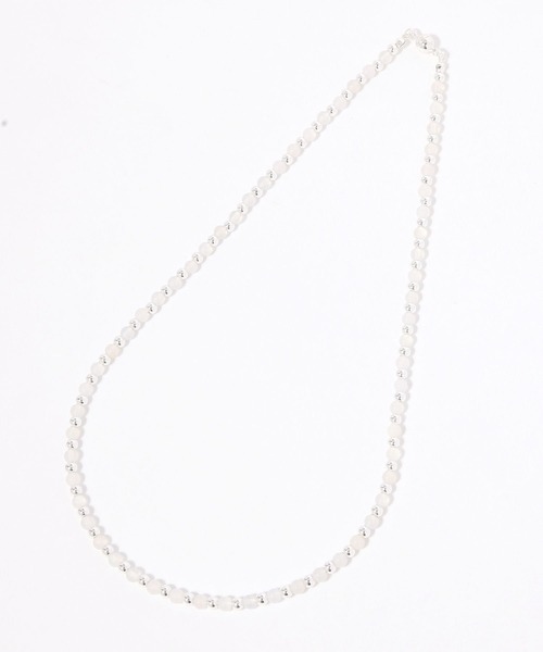 GLOBAL WORK（グローバルワーク）の「天然石シンプルネックレス/646373（ネックレス・レディース・ブラック/レッド/ホワイト・FREE）」の4枚目の写真