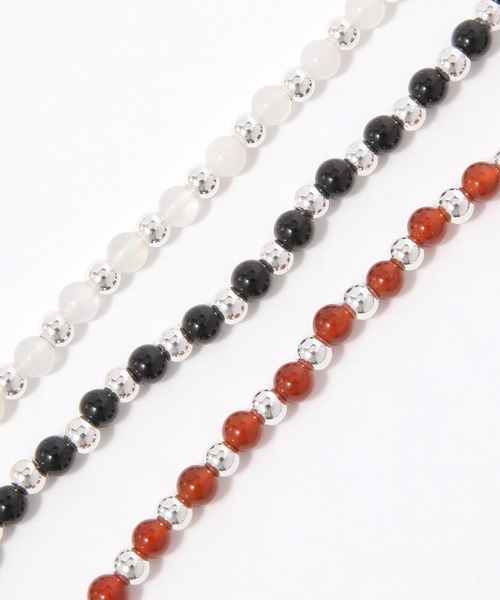 GLOBAL WORK（グローバルワーク）の「天然石シンプルネックレス/646373（ネックレス・レディース・ブラック/レッド/ホワイト・FREE）」の7枚目の写真