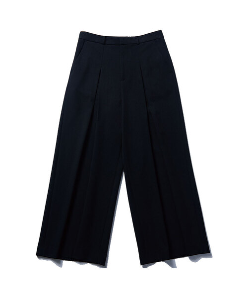 TEN PAST SEVEN(テン ファスト セブン)の「インバーテッドプリーツワイドスラックス (2カラー)(スラックス・メンズ・ブラック/グレー・SMALL/MEDIUM/LARGE)」の1枚目の写真