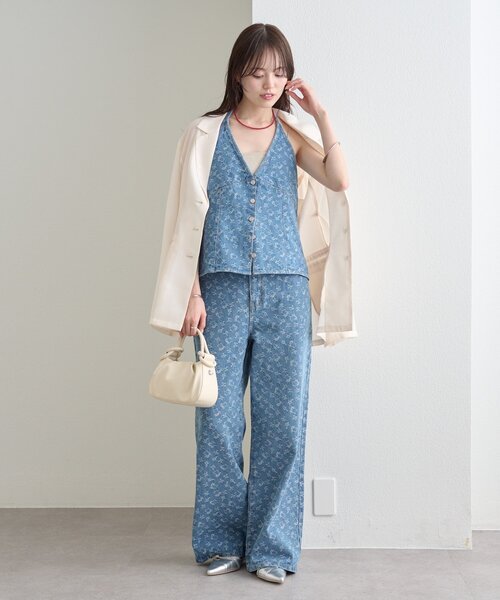 mystic(ミスティック)の「ベルト付きシアージャケット(その他アウター・レディース・アイボリー/チャコールグレー/ブラック・FREE)」の14枚目の写真