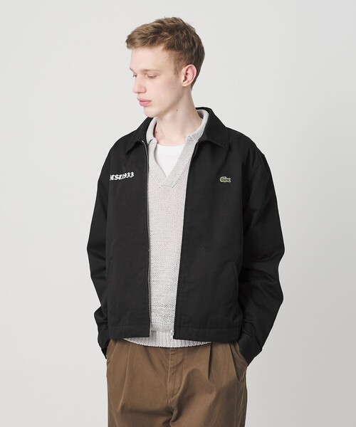 LACOSTE(ラコステ)の「<LACOSTE for BEAUTY&YOUTH>ジップ ブルゾン(ブルゾン・メンズ・ブラック/ピンク/ライトブルー・M/XL/L/S)」の1枚目の写真