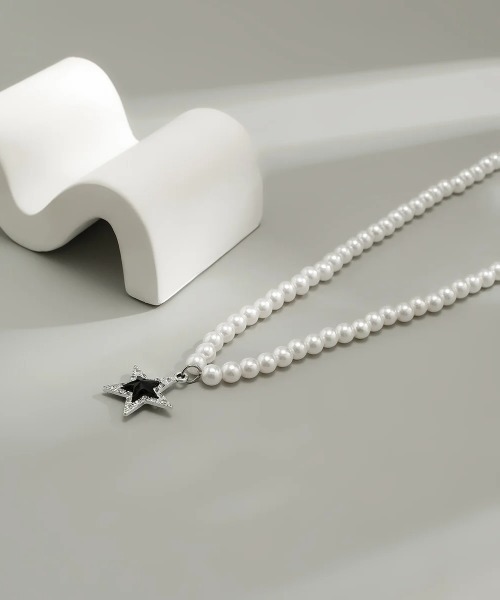 パール風ネックレス スタートップ Y2K 韓国 ヒップホップ(BDS
