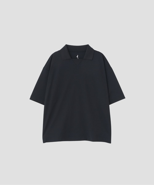 MARGARET HOWELL（マーガレットハウエル）の「HIGHDENCE MESH JERSEY（Tシャツ/カットソー・レディース・カーキ/ネイビー・2）」の9枚目の写真