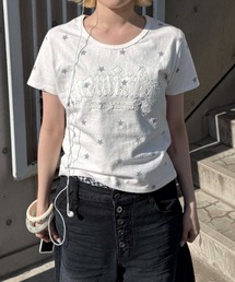 sedacle（セダクル）の「アソートアップリケ柄Tシャツ（Tシャツ/カットソー）」