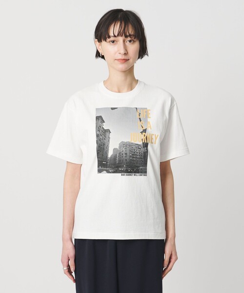 HANDTEX(ハンドテックス)の「【別注】<HANDTEX>JOURNEY Tシャツ(Tシャツ/カットソー・レディース・ホワイト・F)」の5枚目の写真
