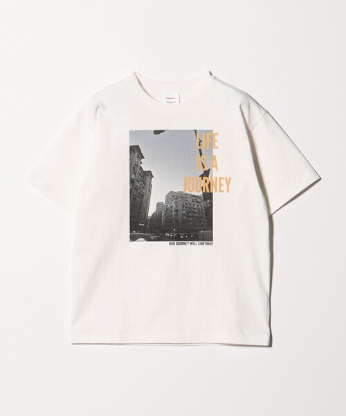 HANDTEX(ハンドテックス)の「【別注】<HANDTEX>JOURNEY Tシャツ(Tシャツ/カットソー・レディース・ホワイト・F)」の8枚目の写真