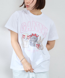 GANNI / ガニー Basic Cotton Jersey Cute Animals