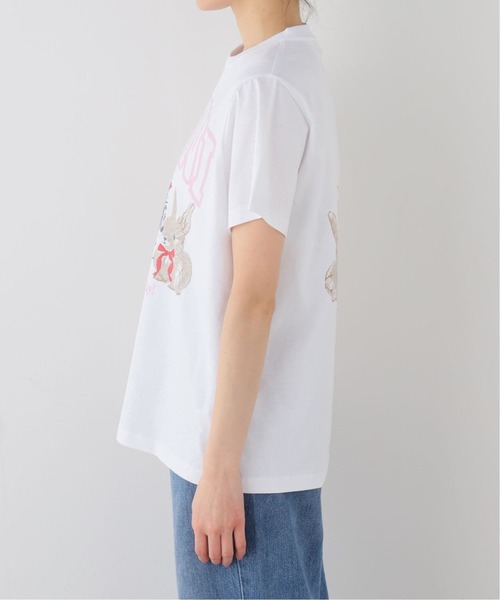 U by SPICK&SPAN（ユーバイスピックアンドスパン）の「GANNI / ガニー Basic Cotton Jersey Cute Animals（Tシャツ/カットソー・レディース・ホワイト・SMALL）」の9枚目の写真