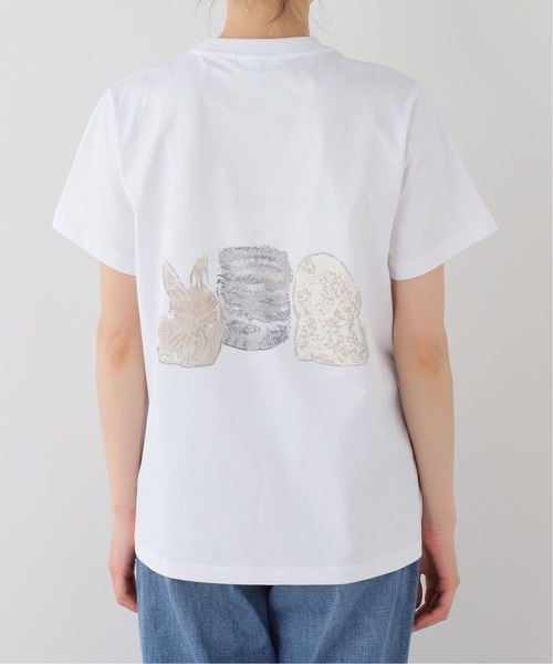U by SPICK&SPAN（ユーバイスピックアンドスパン）の「GANNI / ガニー Basic Cotton Jersey Cute Animals（Tシャツ/カットソー・レディース・ホワイト・SMALL）」の10枚目の写真
