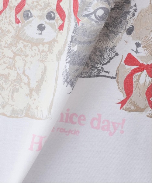 U by SPICK&SPAN（ユーバイスピックアンドスパン）の「GANNI / ガニー Basic Cotton Jersey Cute Animals（Tシャツ/カットソー・レディース・ホワイト・SMALL）」の14枚目の写真