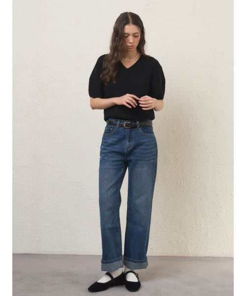 EIGHT DAYS A WEEK(エイト・デイズ・ア・ウィーク)の「ストレートデニムパンツ濃紺AD673(デニムパンツ・レディース・その他・MEDIUM/SMALL)」の2枚目の写真
