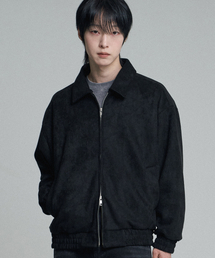 MOOVN（ムブン）の「スエードブルゾンジャケットブラック（MA-1）」