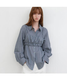 SHEER VOLIME TOP&LAYERED SHIRTS (BL-4393)