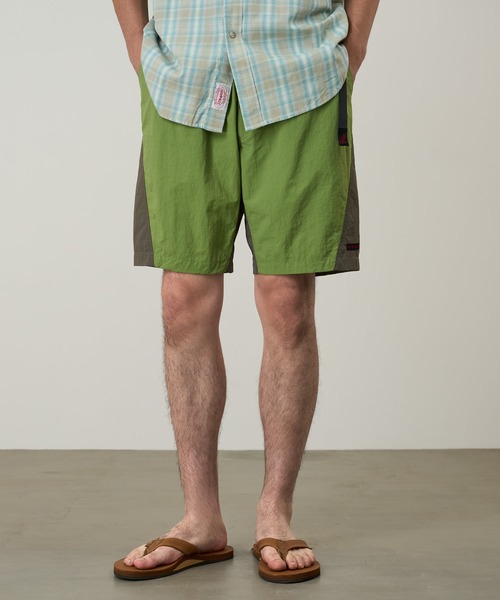 Gramicci(グラミチ)の「NYLON BLOCK SHORT / ナイロンブロックショーツ Gramicci グラミチ(その他パンツ・メンズ・グリーン系その他/ブラック/イエロー系その他・S/M/L/XL/XXL)」の2枚目の写真