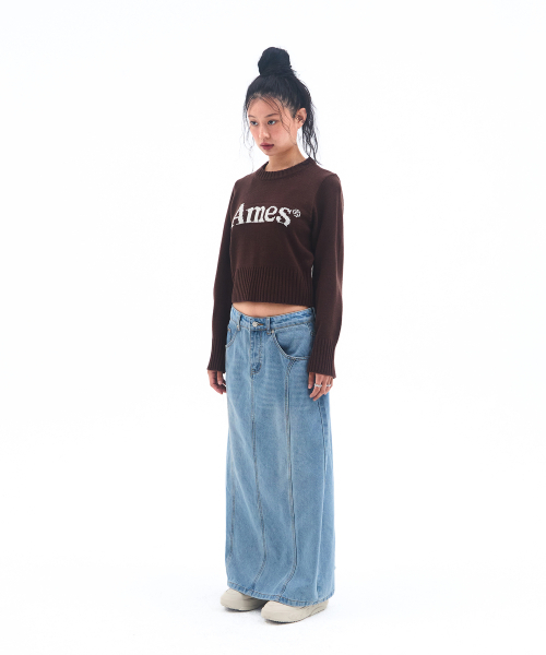 AMESWORLDWIDE（アメスワールドワイド）の「BASIC PULLOVER KNIT BROWN（ニット/セーター・レディース・その他・MEDIUM/SMALL/LARGE）」の4枚目の写真