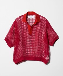 JANESMITH（ジェーンスミス）の「＜JANE SMITH ＞メッシュ スキッパー ニットプルオーバー（ニット/セーター）」