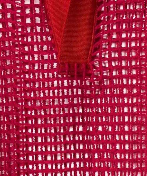 JANESMITH（ジェーンスミス）の「＜JANE SMITH ＞メッシュ スキッパー ニットプルオーバー（ニット/セーター・レディース・レッド・38）」の5枚目の写真