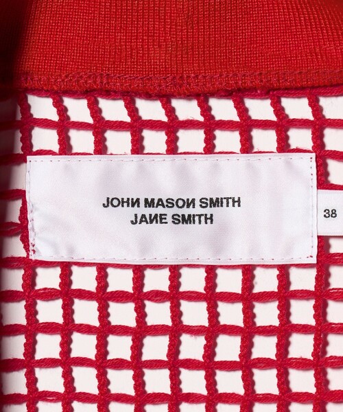 JANESMITH（ジェーンスミス）の「＜JANE SMITH ＞メッシュ スキッパー ニットプルオーバー（ニット/セーター・レディース・レッド・38）」の6枚目の写真