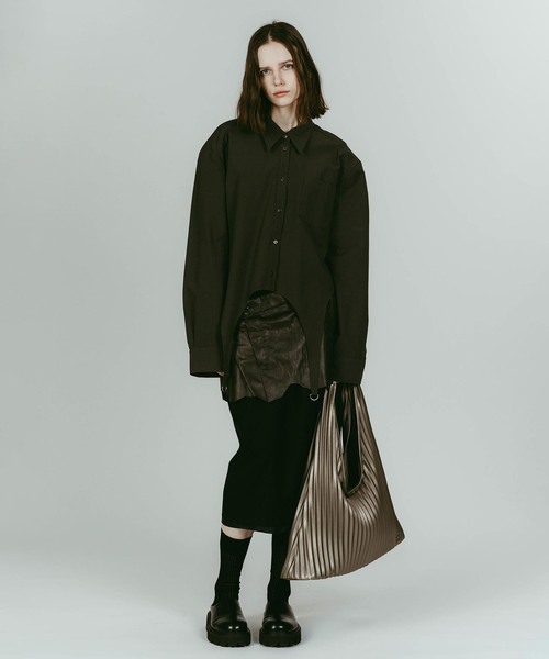 Knuth Marf(クヌースマーフ)の「Knuth Marf/クヌースマーフ leather pleats bag(ショルダーバッグ・レディース・シルバー/ブラック・FREE)」の20枚目の写真